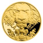 Zlatá 1/4oz investiční mince Český lev 2023 proof – obrázek 2