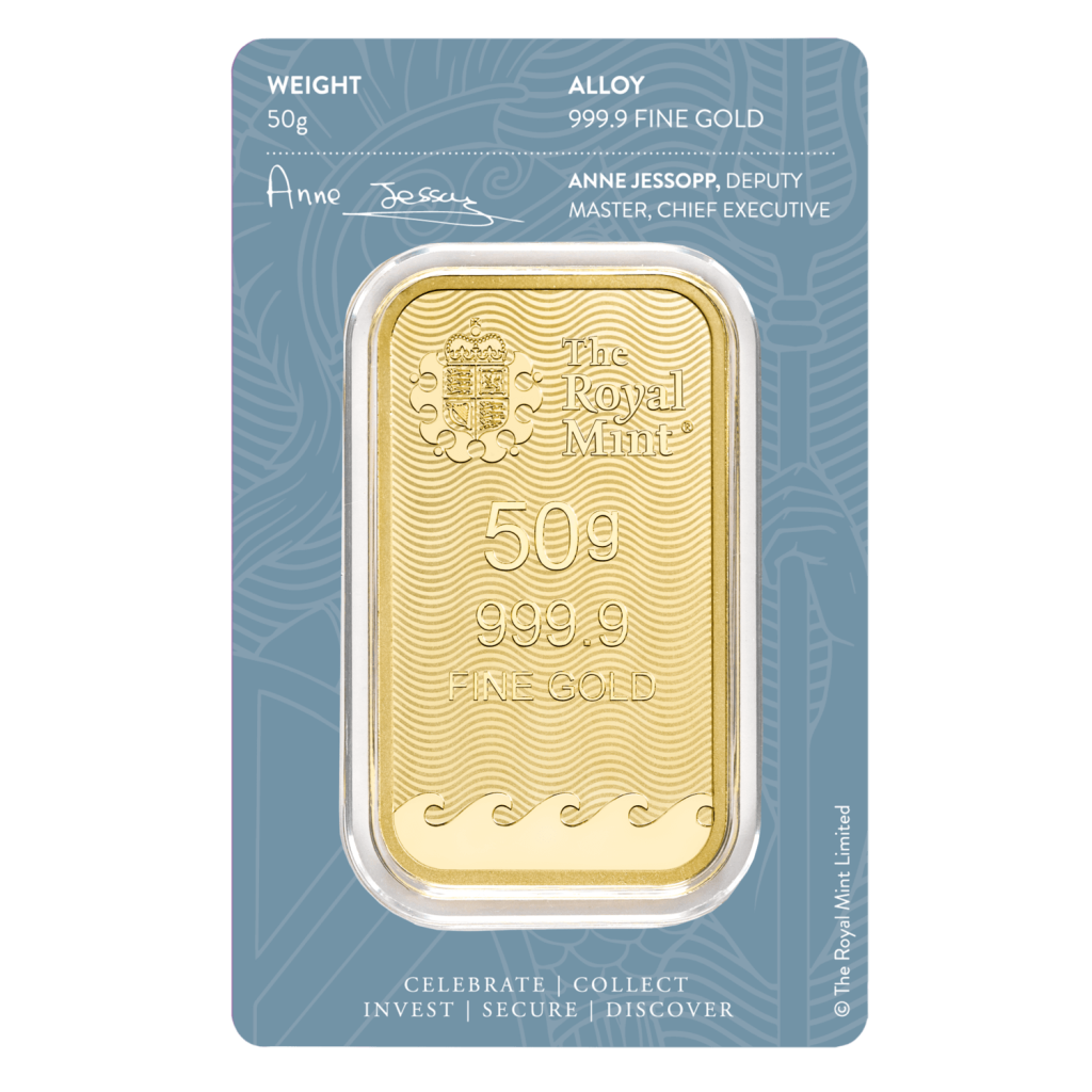 Zlatý investiční slitek Britannia 50 g – obrázek 1