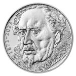Stříbrná mince 200 Kč 2023 Max Švabinský stand – obrázek 2