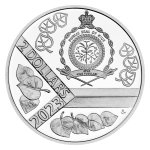 Stříbrná uncová investiční mince Český lev 2023 s hologramem proof – obrázek 3
