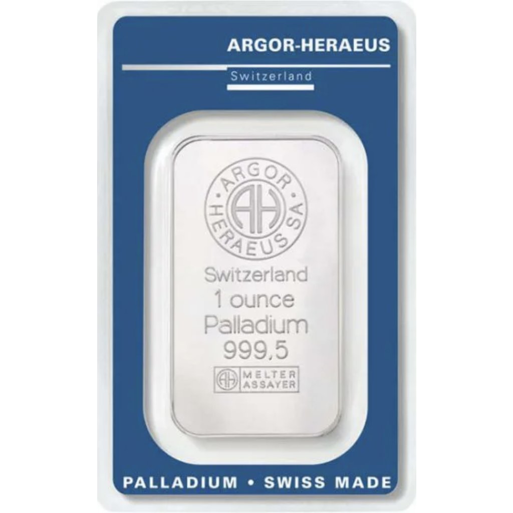 Paládiový investiční slitek Argor-Hraeus 31,1 g  – obrázek 1