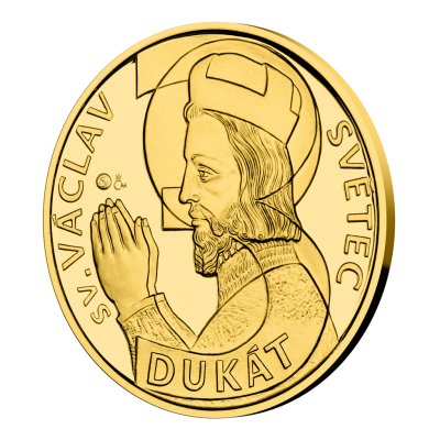 Zlatý 3-dukát sv. Václava se zlatým certifikátem 2023 proof 10,32 g - obrázek 1