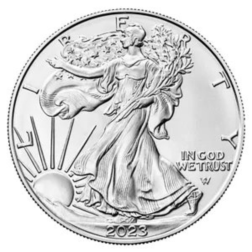 Stříbrná investiční mince American Eagle 31,10 gramů (1 Oz) – obrázek 1