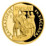 Zlatý 5-dukát sv. Václava se zlatým certifikátem 2023 proof – obrázek 2