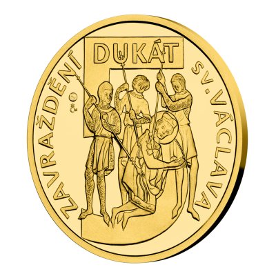 Zlatý 5-dukát sv. Václava se zlatým certifikátem 2023 proof – obrázek 1