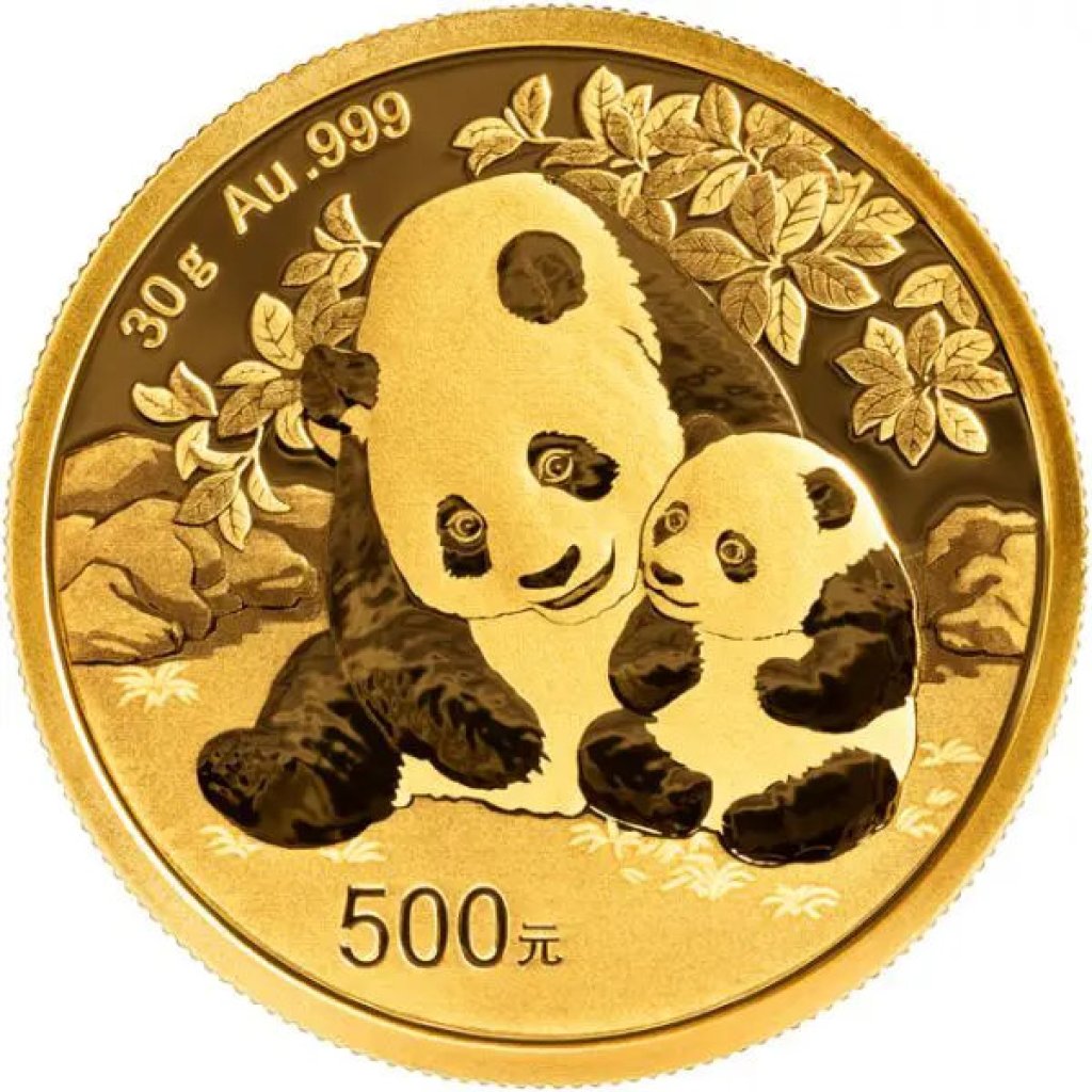 Zlatá investiční mince China Panda (Čínská panda) 30 g - obrázek 1