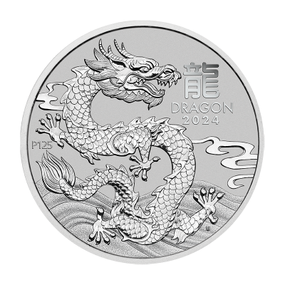 Platinová investiční mince Australská Lunární Série III. 2024 Drak – obrázek 1
