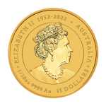 Zlatá investiční mince Australská Lunární Série III. 2024 Drak – obrázek 3