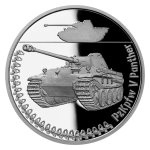 Stříbrná mince Obrněná technika - PzKpfw V Panther proof 31,1 g - obrázek 2
