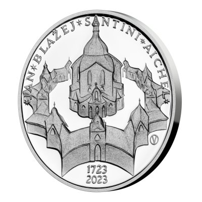 Stříbrná mince 200 Kč 2023 Jan Blažej Santini-Aichel proof 13 g - obrázek 1