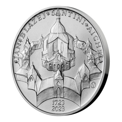 Stříbrná mince 200 Kč 2023 Jan Blažej Santini-Aichel stand 13 g - obrázek 1