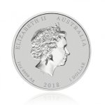 Stříbrná investiční mince Australská Lunární Série II. 2018 Pes 31,1 g - obrázek 2