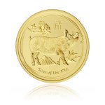 Zlatá investiční mince Australská Lunární Série II. 2019 Vepř 7,78 g - obrázek 1