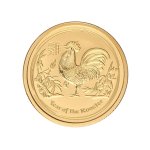 Zlatá investiční mince Australská Lunární Série II. 2017 Kohout 7,78 g - obrázek 1