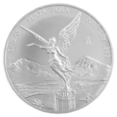 Stříbrná investiční mince Mexiko Libertad 155,52 g (5 Oz) - obrázek 1