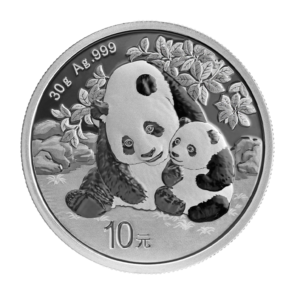 Stříbrná investiční mince Panda 30 g - obrázek 1