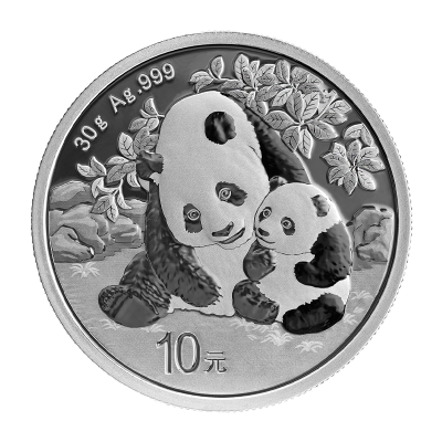 Stříbrná investiční mince Panda 30 g - obrázek 1