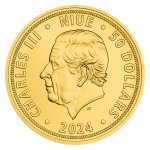 Zlatá uncová investiční mince Český lev 2024 stand – obrázek 2