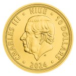 Zlatá 1/4oz investiční mince Český lev 2024 stand – obrázek 2