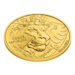 Zlatá 1/4oz investiční mince Český lev 2024 stand – obrázek 3
