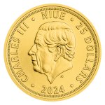 Zlatá 1/2oz investiční mince Český lev 2024 stand – obrázek 2
