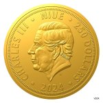 Zlatá pětiuncová investiční mince Český lev 2024 stand – obrázek 2