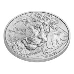 Stříbrná uncová investiční mince Český lev 2024 stand – obrázek 3