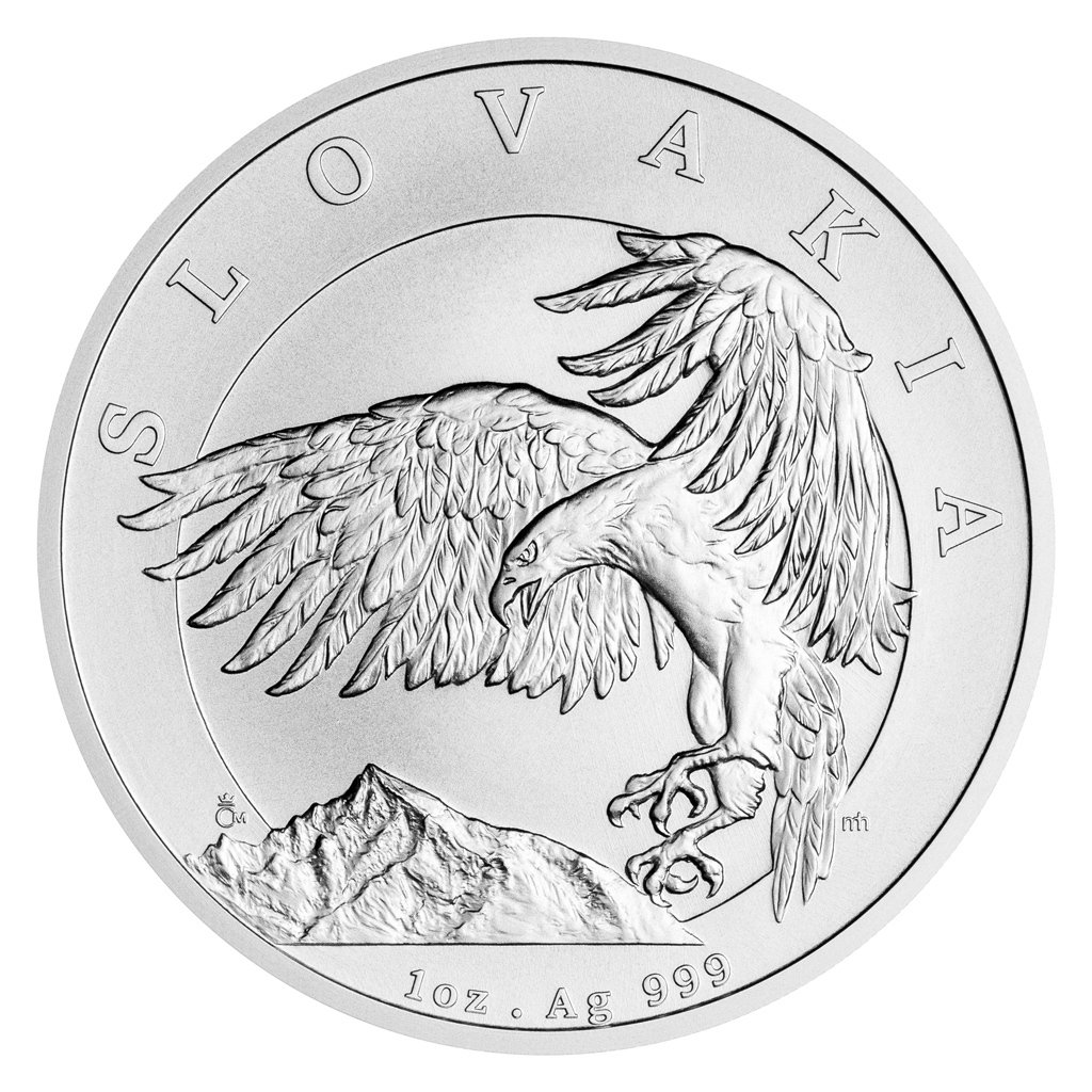 Stříbrná uncová investiční mince Orel 2024 stand – obrázek 1