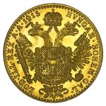 Zlatá investiční mince 1 Dukát Rakousko 1915 novoražba 3,44 g - obrázek 2