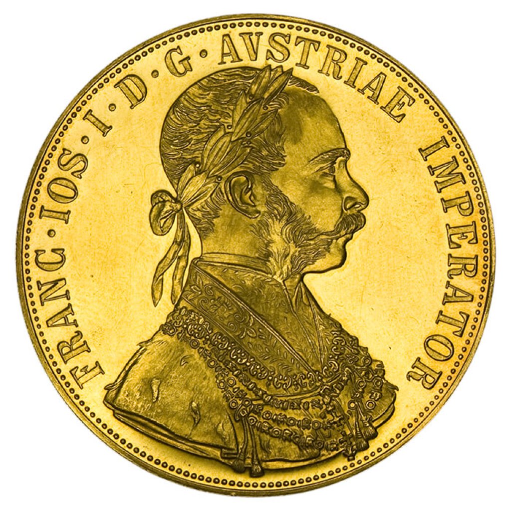 Zlatá investiční mince 4 Dukáty Rakousko 1915 novoražba 13,76 gramu - obrázek 1