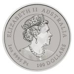 Platinová investiční mince Australský Lunární rok 2022 Tygr 31,1 g (1 Oz) - obrázek 2