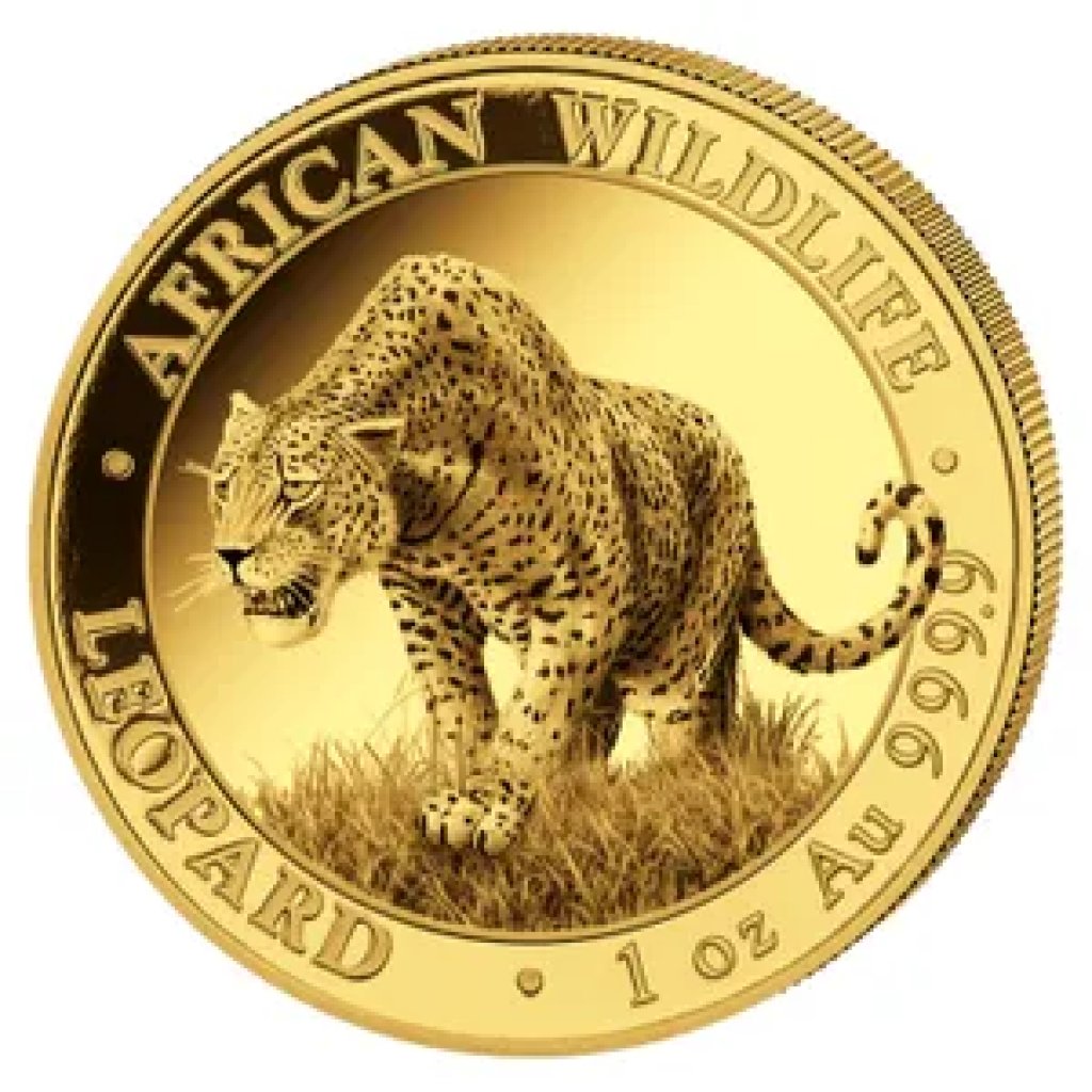Zlatá investiční mince Africká divočina Somálský leopard 31,1 g - obrázek 1