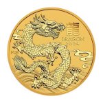 Zlatá investiční mince Australská Lunární Série III. 2024 Drak – obrázek 1