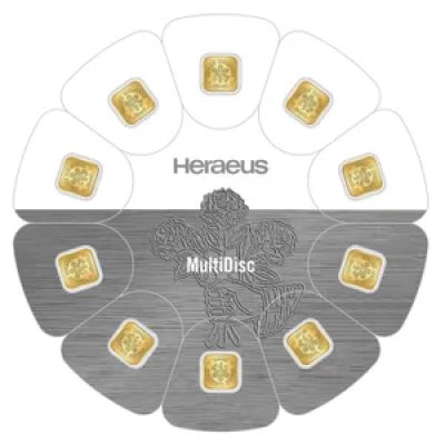 Zlatý investiční slitek Heraeus MultiDisc 10 x 1 g - obrázek 1