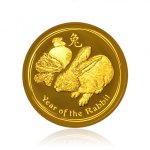 Zlatá investiční mince Australská Lunární Série II. 2011 Králík 31,1 g (1 Oz)