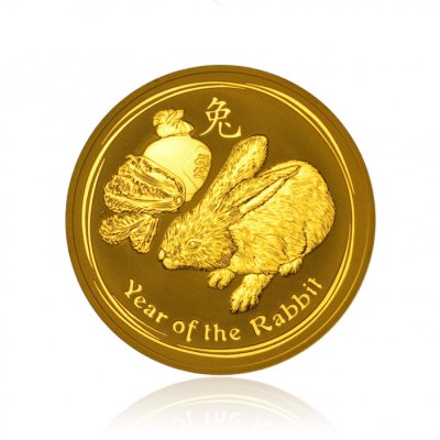 Zlatá investiční mince Australská Lunární Série II. 2011 Králík 31,1 g (1 Oz) - obrázek 1