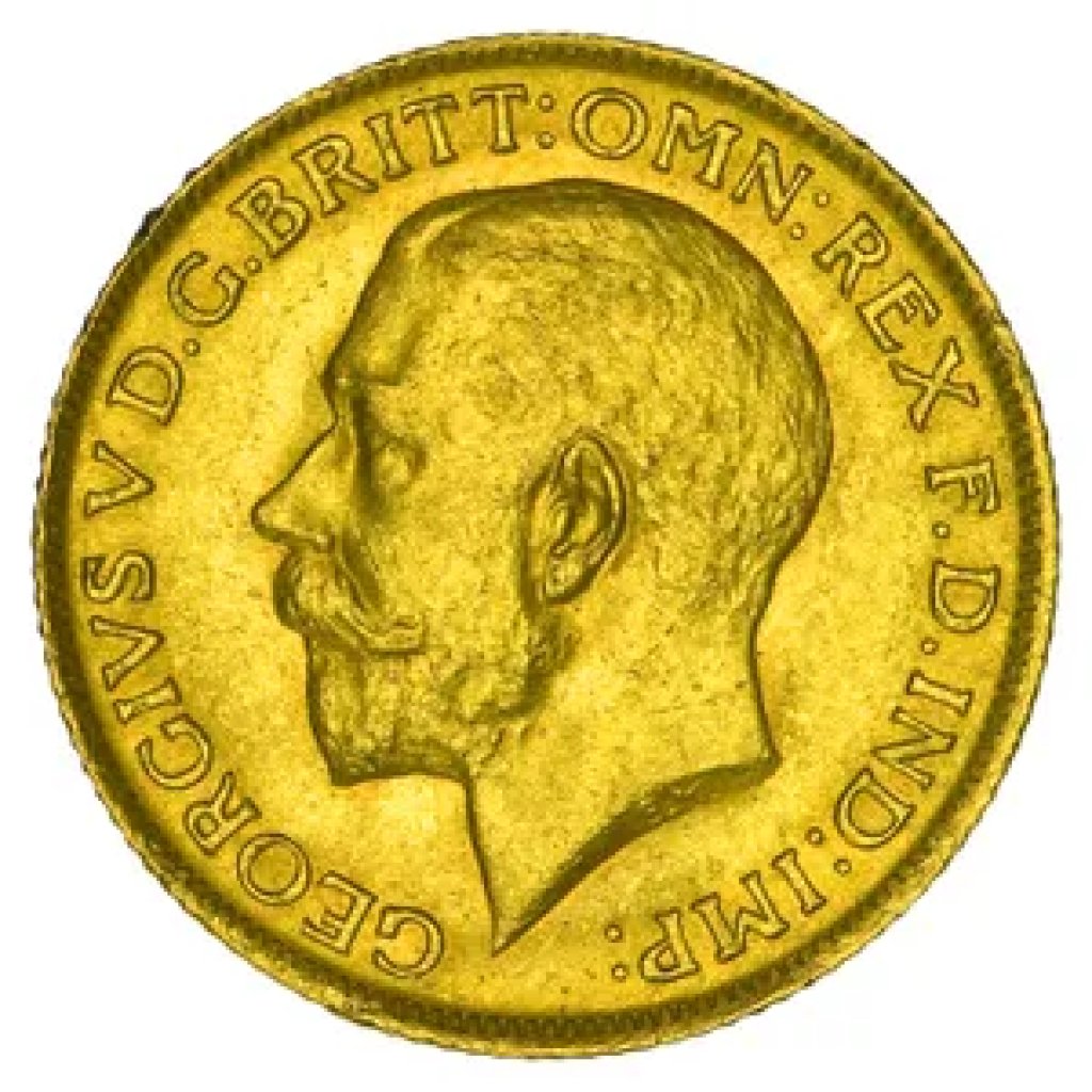 Zlatý Sovereign král Georg V. 1 Libra 7,32 g - obrázek 1