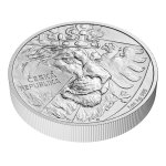 Stříbrná dvouuncová investiční mince Český lev 2024 stand číslovaný – obrázek 4