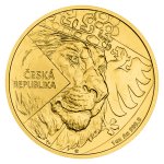 Sada dvou zlatých uncových investičních mincí Český lev a Orel 2024 stand – obrázek