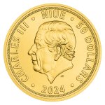 Sada dvou zlatých uncových investičních mincí Český lev a Orel 2024 stand – obrázek 3