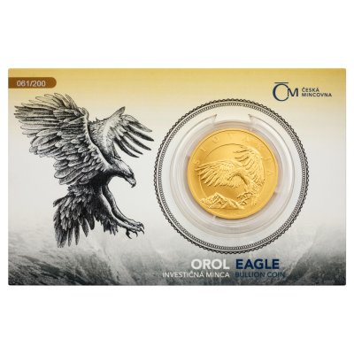 Zlatá uncová investiční mince Orel 2024 stand číslovaný – obrázek 1