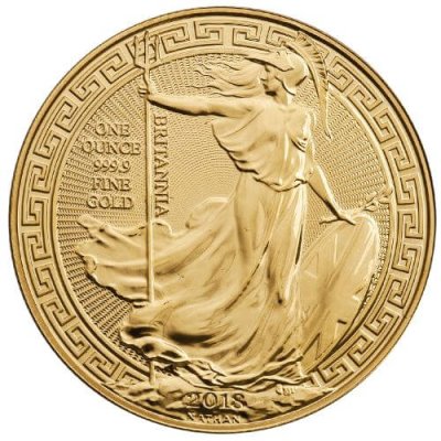 Zlatá investiční mince Britannia Oriental Border 2018 31,1 g (1 Oz)