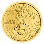 Zlatá 1/25oz investiční mince Český lev 2024 stand číslovaný – obrázek 2