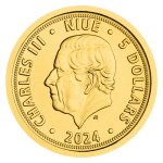 Zlatá 1/25oz investiční mince Český lev 2024 stand číslovaný – obrázek 3