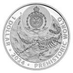Stříbrná mince Pravěký svět - Brachiosaurus  – obrázek 2
