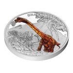 Stříbrná mince Pravěký svět - Brachiosaurus – obrázek 3