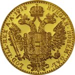 Zlatá mince 1 Dukát Münze Österreich 1915 novoražba 3,44 g - obrázek 2