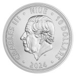 Stříbrná pětiuncová investiční mince Český lev 2024 – obrázek 2