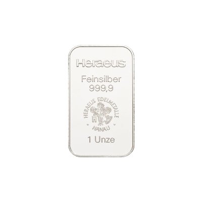 Stříbrný investiční slitek Heraeus 31,1 g (1 Oz)