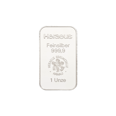 Stříbrný investiční slitek Heraeus 31,1 g (1 Oz)
